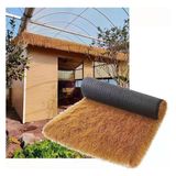 Pujindu Sentetik Saz Çatı, Yapay Palmiye Saman Rulo, Bahçe Gazebos İçin Saz Çatı Panelleri, Bar Veranda Dekorasyonu İçin Uzun Çimen Yapılm�