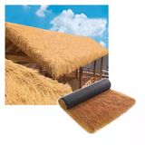 Pujindu Yapay Saz Çatı, Sentetik Saz Çatı, Küçük Evler, Verandalar, Gazebos (1X10m/39.4X394in) İçin Dış Mekan Dekorasyonları İçin Saman