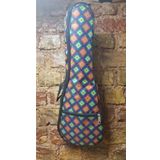 PUKA Hint Çiçek Modeli Soprano Boy Ukulele Için Taşıma Kılıfı