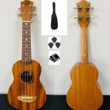 Puka Maun Ağacı Soprano Ukulele+Kılıf+Akort Aleti+Pena Full Set