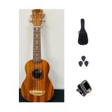 PUKA Pk 51 Maun Ağacı Soprano Ukulele + Kılıf + Akort Aleti + Pena