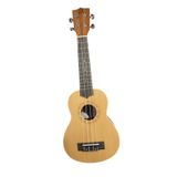 PUKA PK300S Masif Ladin Kapak Maun Soprano Ukulele (Kılıf ve Pena Hediye)