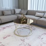 Puklife Rüya Orta Sehpa Gold Ayak Bronz Ayna