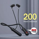 Pukotech A15 Boyuna Asmalı Spor Bluetooth Kulaklık Şarj Göstergeli Sd Kart Girişi 200 Saat Müzik Dinleme - Siyah
