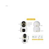 Pukotech Lf-Q5 Çift Kameralı Hd Wifi Ip Kamera - Beyaz