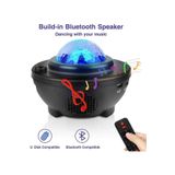 pukotech Yıldızlı Projektör Tavan Bulutsu Galaxy Lazer Işıklı Disko Topu Bluetooth Hoparlör Parti Led Lambası