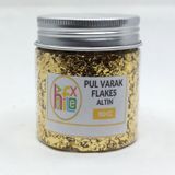 Pul Varak Gilding Flakes Sanatsal İnce Tanecikli Kırpık Folyo Epoksi Reçine Nail Art 100 Cc Altın