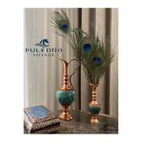 Puledro Gerçek Tavus Kuşu Tüyü 40-50 Cm 3 lü Paket Tavuskuşu Tüyü Dekoratif Vazo Çiçeği Dekor Bitki Obje