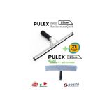 pulex Profesyonel Ev ve İş yeri Cam Tem. Seti - 25cm İnox Camçek + Mikrofiber Peluş Takım