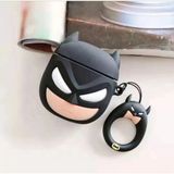 Puli 1/2. Nesil Uyumlu Koruyucu Bluetooth Kulaklık Kılıfı Batman Figürlü - Siyah - Beyaz