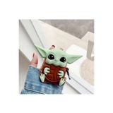 PULİNİN DÜKKANI 4. Nesil Uyumlu Koruyucu Bluetooth Kulaklık Kılıfı Baby Yoda Figürlü