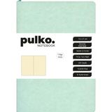 Pulko Defter 110GR Ivory Kağıt, A5, Termo Deri, 224 Sayfa, Noktalı, 044, Nane Yeşili