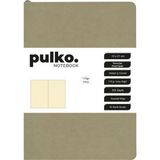 Pulko Defter 110GR Ivory Kağıt, A5, Termo Deri, 224 Sayfa, Noktalı, Bej