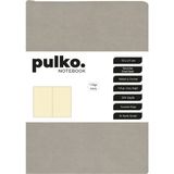 Pulko Defter 110GR Ivory Kağıt, A5, Termo Deri, 224 Sayfa, Noktalı, Boz Gri