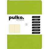 Pulko Defter 110GR Ivory Kağıt, A5, Termo Deri, 224 Sayfa, Noktalı,, Misket Yeşili