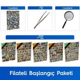 Pulko Filateli Baslangic Paketi (Leuchtturm Hobby Pul Defteri, 100 Cesit Pul, Pul Masasi Ve Buyutec),