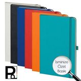 Pulko Notebook Not Defteri, (13X21cm), Termo Deri, Sert Kapak, 160 Sayfa, Krem Kagit, Cizgili, 011,