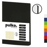 Pulko Notebook Not Defteri, (15X21cm), Kaucuk Esnek Kapak, 192 Sayfa, Krem Kagit, Cizgili, 017,