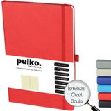 Pulko Notebook Not Defteri, (16X24cm), Termo Deri, 224 Sayfa, Cizgili, 041,