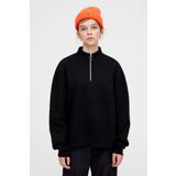 Pull Bear Erkek Haki Fermuarli Dik Yaka Sweatshirt 09596522 Trendyol