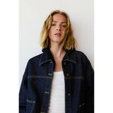 Pull & Bear Boxy kesim denim ince ceket