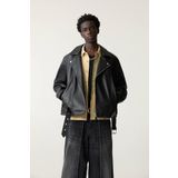 Pull & Bear Suni Deri Biker Ceket