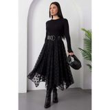 PULLIMM Dilimli Dantel Etek DKS1379