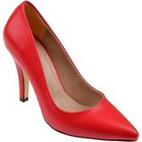 Pullman Floor 10 Cm Topuklu Kadın Ayakkabı Stiletto MAK-437 KIRMIZI - Kırmızı