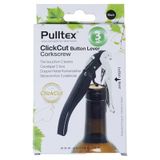 Pulltex Clickcut Tirbüşon 3'Lü Set - Çift Kademeli Patenli Şarap Açacağı 6'Li Avantaj Paketi