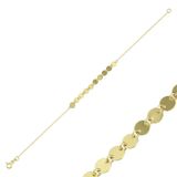 Pullu Altın Bileklik 14k Gold 19 Cm