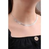 Pullu Choker Gümüş Kolye 6574