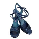 Pullu Desen Lacivert 8.5 Cm 13 Pont Topuk Boyu Tango Dans ve Abiye Ayakkabısı (Lacivert, EU Ayakkabı Beden Sistemi, Yetişkin, Sayısal, Orta, 37)