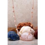 Pullu Rose Gümüş Choker Kolye 7242