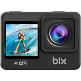 Pulse 1 Wi-Fi 4K 30FPS Ultra Hd Aksiyon Kamerası Çift Ekranlı 30 Metre Su Geçirmez Kılıflı Vlog Bisiklet Motosiklet Kask Kamerası Siyah (Siyah) - Standart