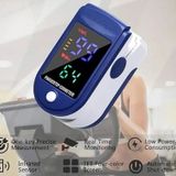 Pulse Parmak Parmak Tipi Oksimetre Kan Oksijen Nabız Ölçer Oximeter 6007 Pilli LED