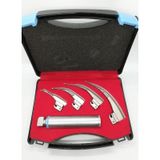 Pulsemed Fiberoptik Çelik Laringoskop Set 4 Bıçaklı No: 1-2-3-4