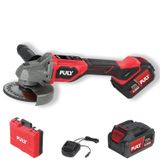 Puly Professional BLM-298 20V 125 mm Kömürsüz Akülü Avuç Taşlama – Dijital Hız Ayarlı, 2X4.0AH Akü, Şarj Cihazı ve Pulybox