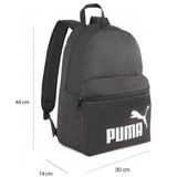 Puma 079943-01-1 B-7 44x30x14 cm Unisex Siyah Sırt ve Okul Çantası