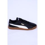 Puma 389406-05 Club 5V5 Deri Bağcıklı Rahat Taban Siyah-Beyaz Sneaker Günlük Erkek Spor Ayakkabı