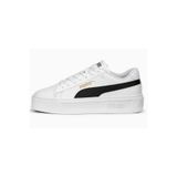 Puma 390758 04 Smash Platform Beyaz Siyah Gold Kadın Spor Ayakkab