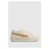 Puma 390758-19 Smash Platform V3 Krem Kadın Spor Ayakkabı