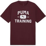 Puma 526568-96 M Graphics Traın Logo Rlxd Tee Tişört Erkek T-Shirt - XL - Bordo