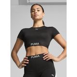 Puma 52680501 W Puma Strong Tee - Short Kırmızı Yuvarlak Yaka Crop Düz Kadın T-Shirt - XL