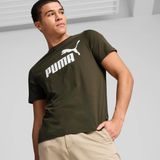Puma 58666711 Ess Logo Tee Erkek Spor Tişört - Yeşil