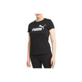 Puma 586774-01 Ess Logo Tee Siyah Kadın T-Shirt