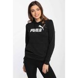 Puma 586791 01 Ess Logo Hoodie Siyah Kapüşonlu Kadın Sweatshirt