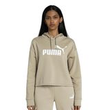 Puma 58686967 ESS Cropped Logo Bej Kadın Sweatshirt