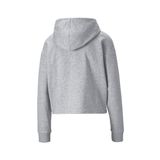Puma 58687004 ESS Cropped Logo Hoodie TR Gri Kadın Kapüşon Yaka Normal Kalıp Sweatshirt