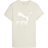 Puma 62559787 Classics Shiny Logo Tee Bej Günlük Kadın T-shirt