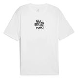 Puma 62800502 Graphics Bicycle Kick Tee Beyaz Erkek T-shirt